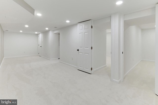 10621 Old Colchester Rd, Lorton, VA 22079 - finished basement featuring recessed lighting, light carpet, and baseboards