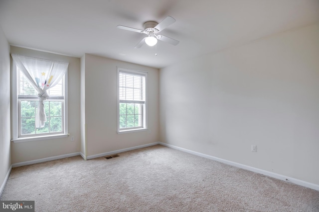 2527 Campus Way N Unit 69, Lanham, MD 20706 - empty room featuring a ceiling fan, carpet, and baseboards