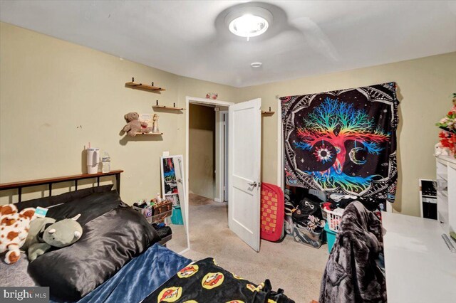 bedroom featuring carpet flooring
