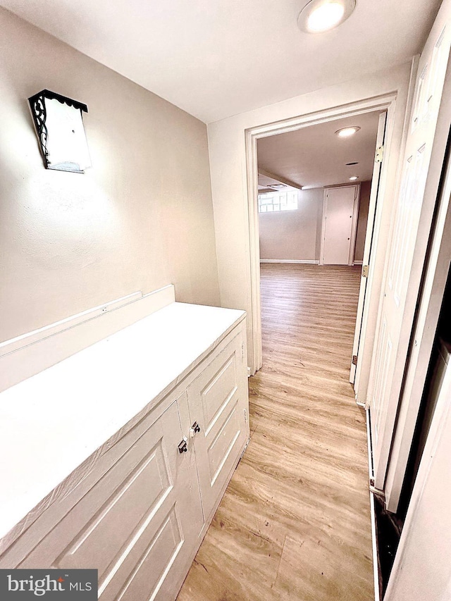 442 E Slocum St, Philadelphia, PA 19119 - hallway with light wood finished floors