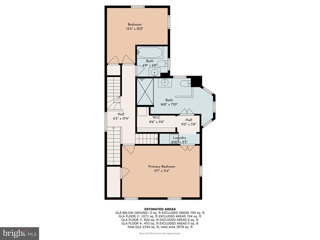 214 E Willow Grove Ave, Philadelphia, PA 19118 - room layout