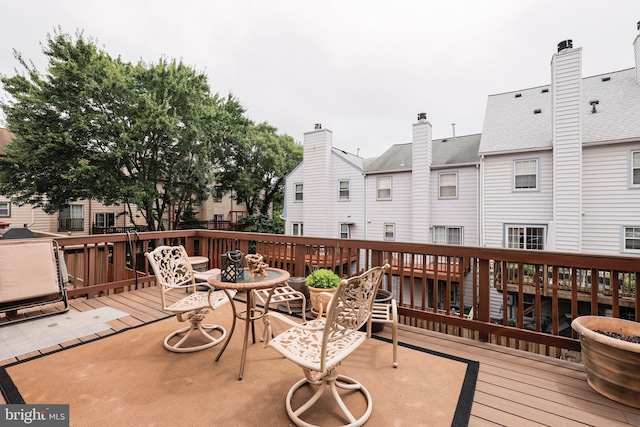 6005 Southward Way, Alexandria, VA 22315 - deck featuring a residential view