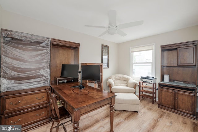 6005 Southward Way, Alexandria, VA 22315 - office space featuring light wood finished floors and ceiling fan