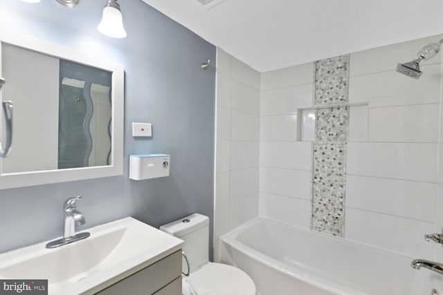 4425 Romlon St Unit 103, Beltsville, MD 20705 - full bathroom featuring vanity, toilet, and  shower combination