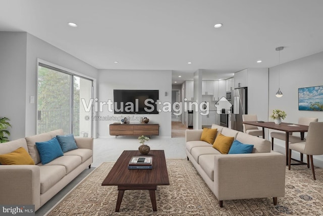 4425 Romlon St Unit 103, Beltsville, MD 20705 - living area featuring recessed lighting