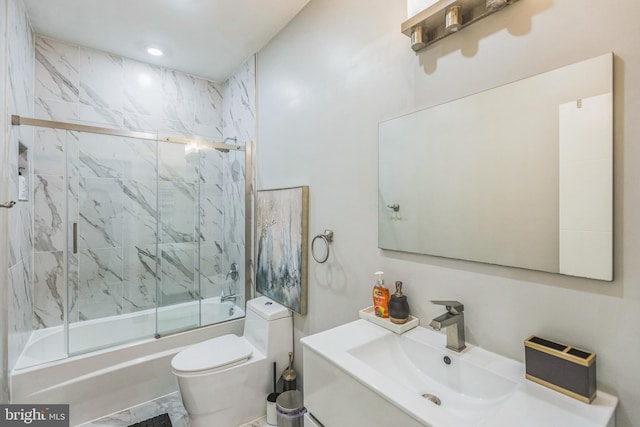 2812 Georgia Ave NW Unit 6, Washington, DC 20001 - full bath with enclosed tub / shower combo, toilet, and vanity