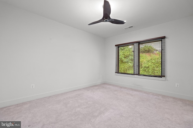 3546 N Utah St, Arlington, VA 22207 - spare room with baseboards, carpet flooring, and ceiling fan