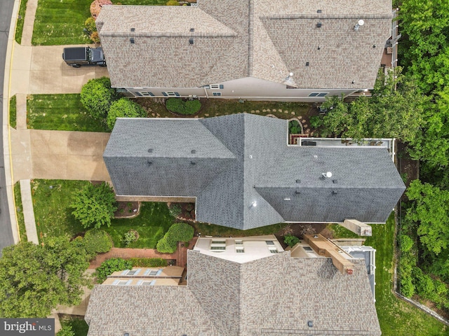 view from above of property