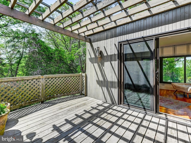 2025 Skyline Rd, Towson, MD 21204 - wooden deck featuring a pergola
