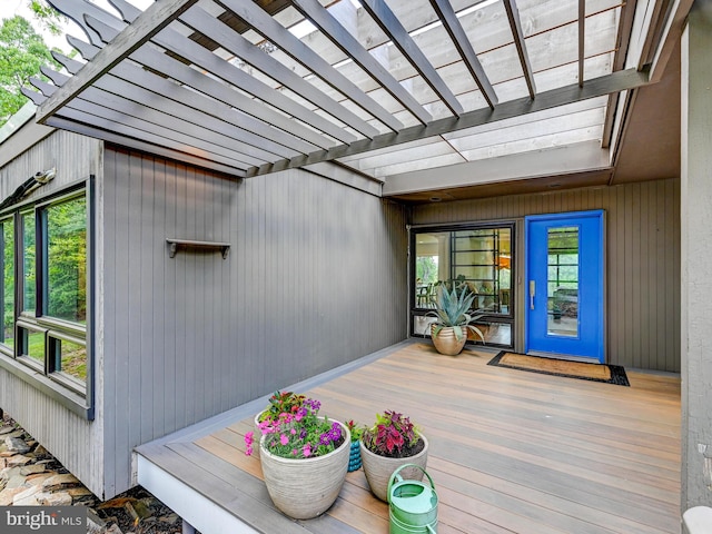 2025 Skyline Rd, Towson, MD 21204 - wooden terrace featuring a pergola