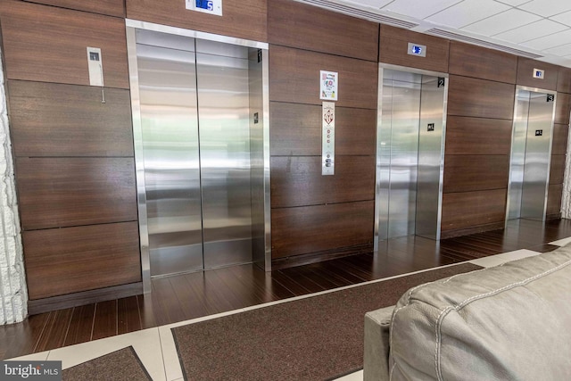 6301 Stevenson Ave Unit 602, Alexandria, VA 22304 - bedroom with elevator and wooden walls