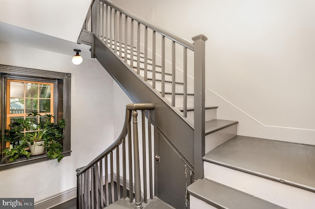 view of stairway