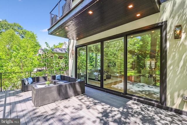 5706 Nevada Ave NW, Washington, DC 20015 - deck with an outdoor hangout area