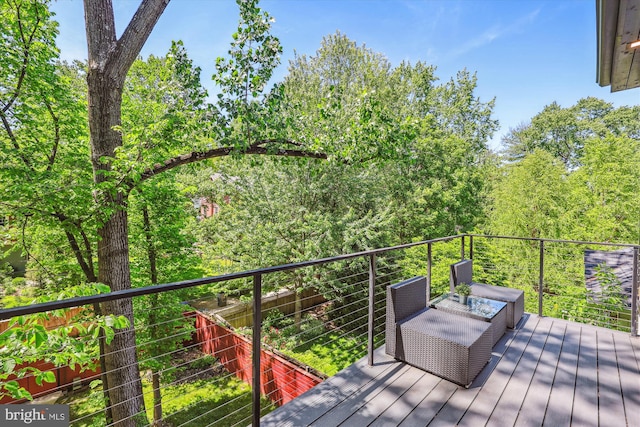 5706 Nevada Ave NW, Washington, DC 20015 - view of wooden deck