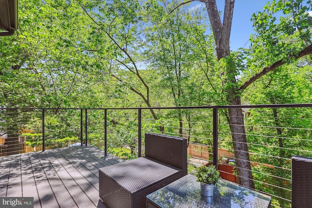 5706 Nevada Ave NW, Washington, DC 20015 - view of wooden terrace