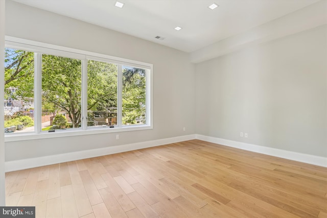 5706 Nevada Ave NW, Washington, DC 20015 - empty room with baseboards and light wood-style floors