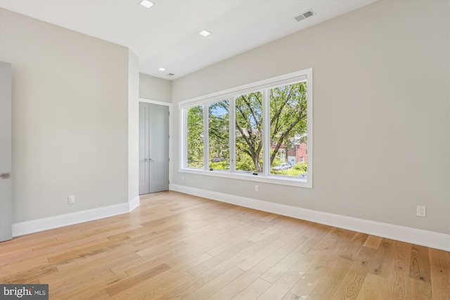 5706 Nevada Ave NW, Washington, DC 20015 - spare room featuring baseboards and light wood finished floors