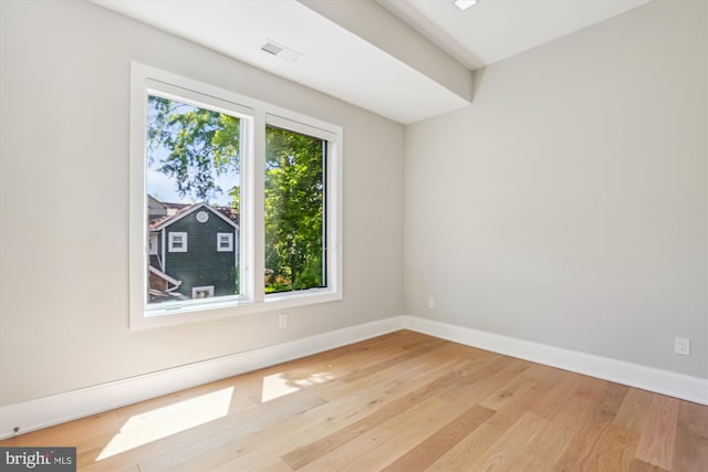 5706 Nevada Ave NW, Washington, DC 20015 - spare room featuring baseboards and light wood-type flooring