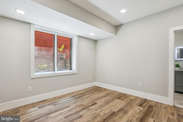 5706 Nevada Ave NW, Washington, DC 20015 - unfurnished room featuring wood finished floors and baseboards