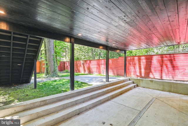 5706 Nevada Ave NW, Washington, DC 20015 - view of patio featuring a fenced backyard