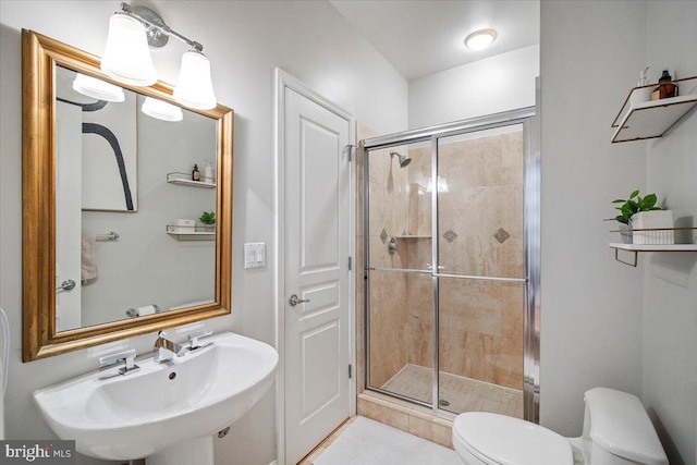 1407 15th St NW Unit 4, Washington, DC 20005 - full bath with toilet, a sink, and a shower stall