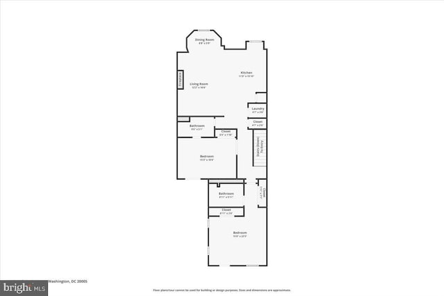 1407 15th St NW Unit 4, Washington, DC 20005 - floor plan / room layout