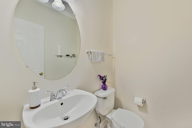 bathroom featuring a sink and toilet
