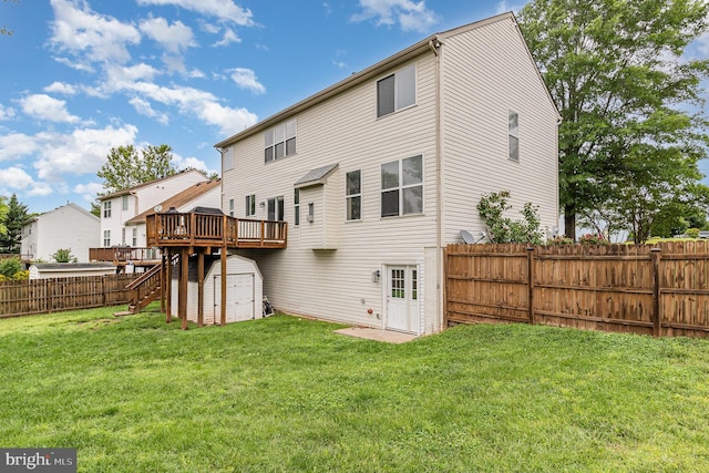 10578 Talisa Ln, Manassas, VA 20112 - back of house featuring a wooden deck, stairway, and a residential view