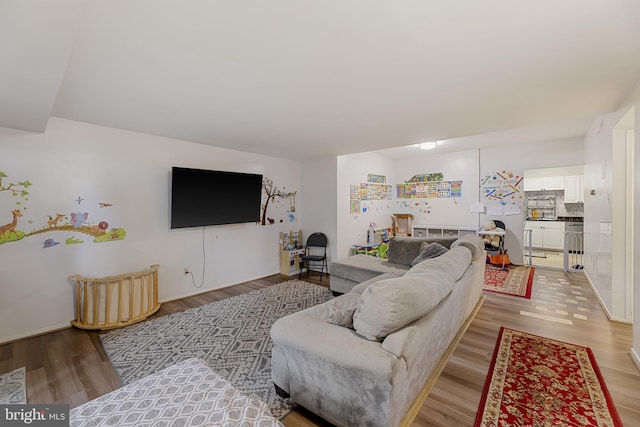 7233 Jillspring Ct Unit 18C, Springfield, VA 22152 - living room featuring wood finished floors