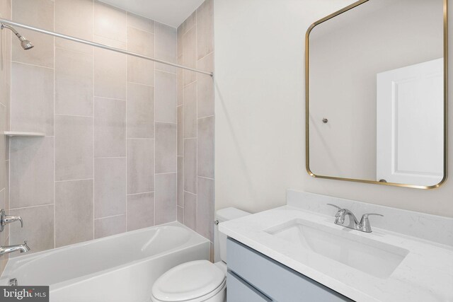 112 Heyford Dr, Stephenson, VA 22656 - bathroom with toilet, vanity, and shower / bath combination