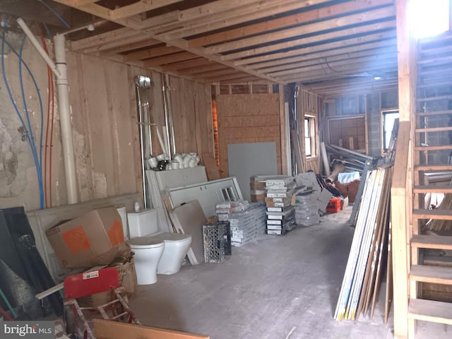 view of basement