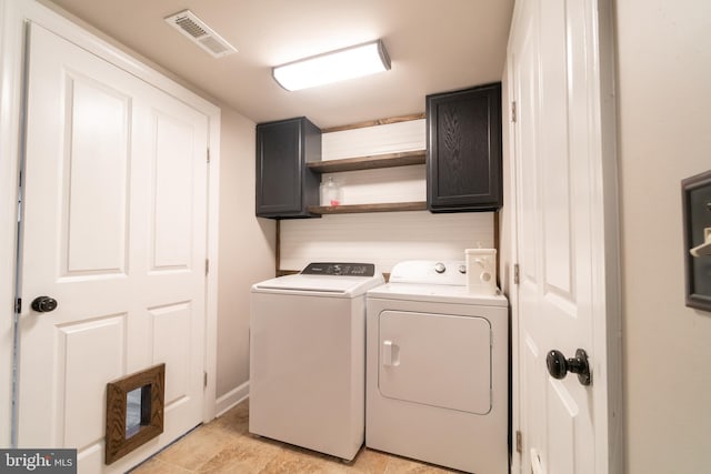 770 Willow Grove Rd, Felton, DE 19943 - laundry area featuring cabinet space and independent washer and dryer