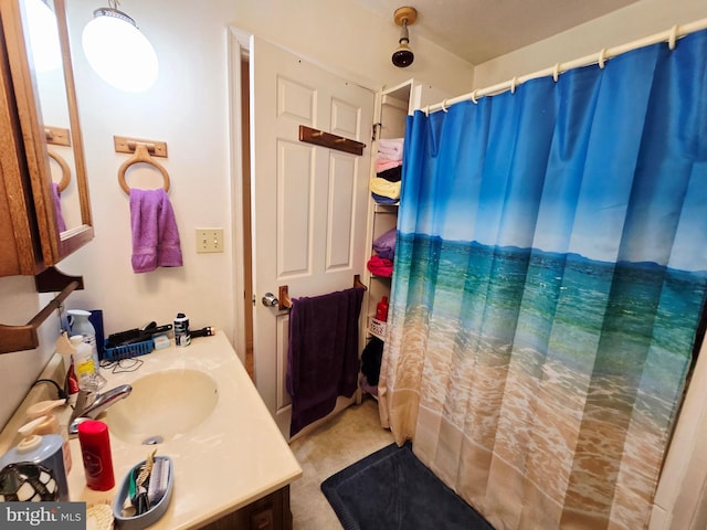 15 Weaver Ln, Brandywine, WV 26802 - bathroom featuring vanity and curtained shower
