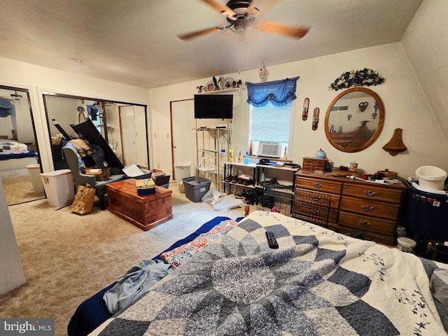 15 Weaver Ln, Brandywine, WV 26802 - bedroom with carpet, cooling unit, and ceiling fan