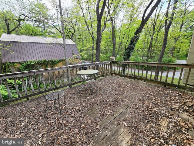 15 Weaver Ln, Brandywine, WV 26802 - view of wooden terrace