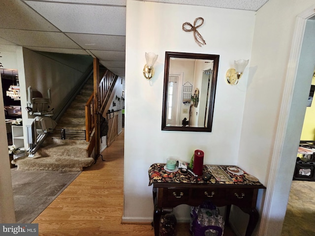 15 Weaver Ln, Brandywine, WV 26802 - hallway with wood finished floors and stairway
