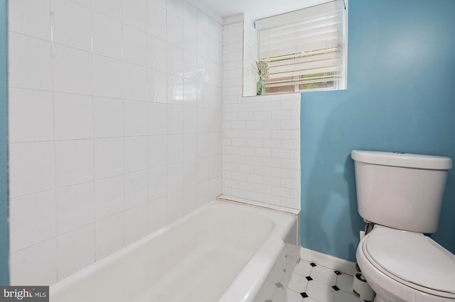 2332 E Baltimore St E, Baltimore, MD 21224 - full bath with toilet, a bath, and baseboards