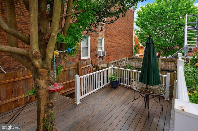 2332 E Baltimore St E, Baltimore, MD 21224 - wooden deck featuring fence