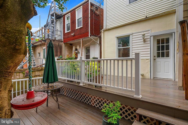 2332 E Baltimore St E, Baltimore, MD 21224 - view of wooden terrace
