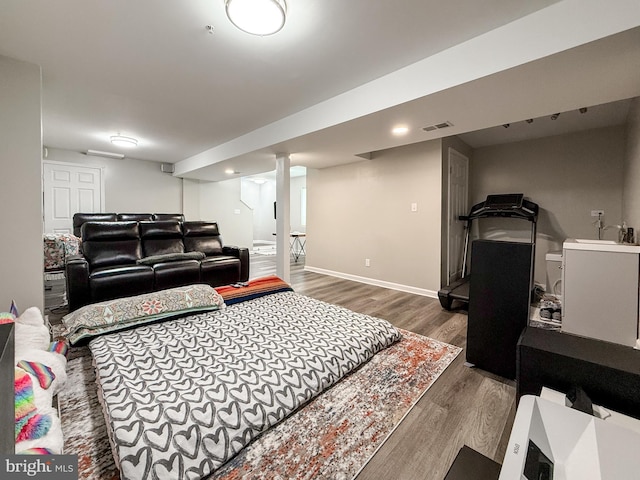 30 Sugarberry Dr, Elkton, MD 21921 - bedroom featuring dark wood-style flooring and baseboards