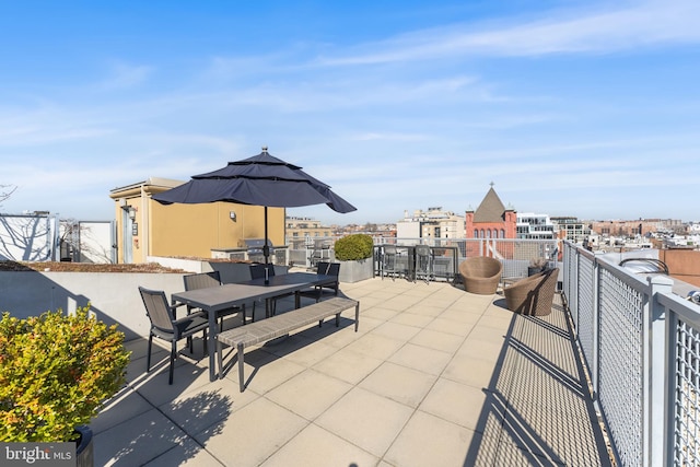 view of patio / terrace featuring outdoor dining space