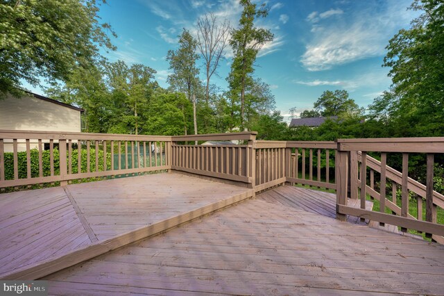 9815 Winands Rd, Randallstown, MD 21133 - view of wooden terrace