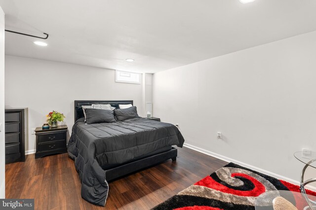 8031 Stratman Rd, Baltimore, MD 21222 - bedroom with wood finished floors, recessed lighting, and baseboards
