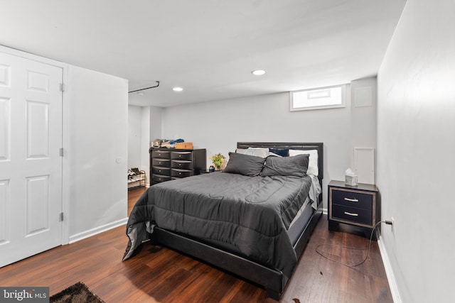 8031 Stratman Rd, Baltimore, MD 21222 - bedroom featuring wood finished floors, baseboards, and recessed lighting