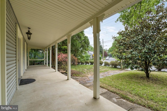 4901 40th Pl, Hyattsville, MD 20781 - view of patio / terrace with covered porch