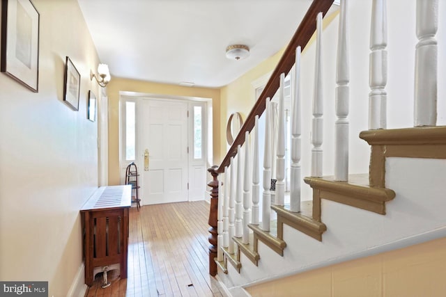 4901 40th Pl, Hyattsville, MD 20781 - foyer featuring hardwood / wood-style flooring and stairs