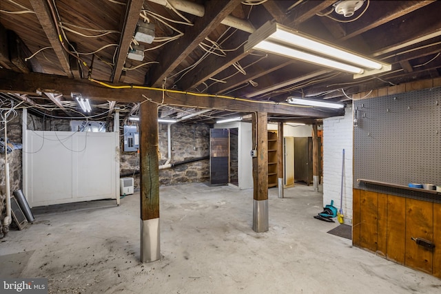 16 N Maple Ave, Smithsburg, MD 21783 - unfinished below grade area with electric panel