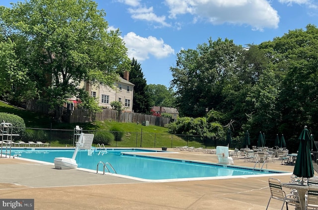 9807 Spillway Ct, Burke, VA 22015 - community pool with a patio