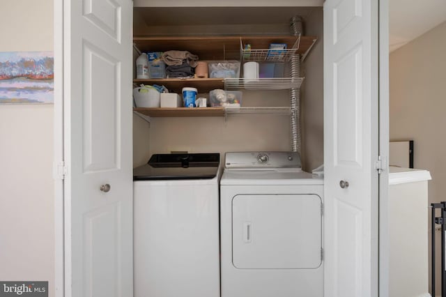 45 Arell Ct, Alexandria, VA 22304 - washroom with washer and dryer