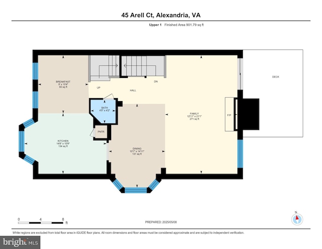 45 Arell Ct, Alexandria, VA 22304 - property floor plan